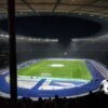 A football pitch