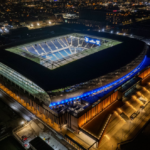 Everton's new stadium hosts 10,000 supporters for trial event