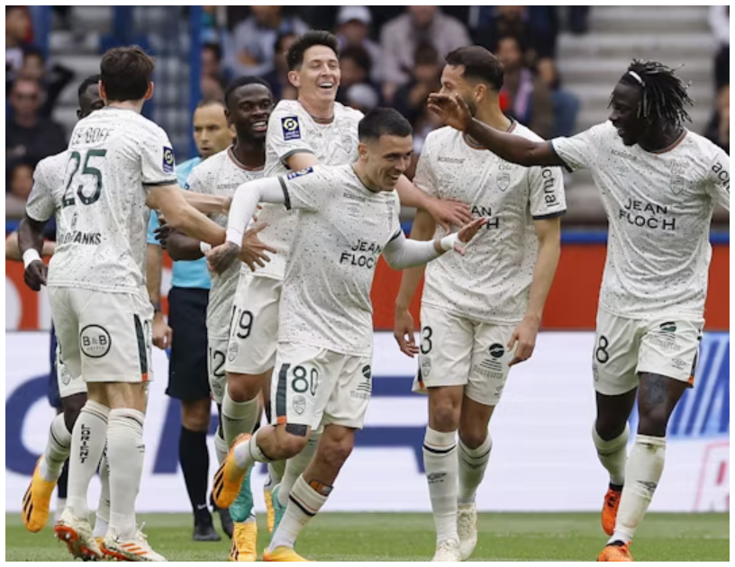 Lorient Seal Promotion to Ligue 1 with Big Win Over Caen