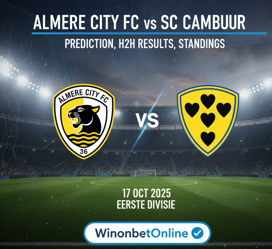 Almere City FC vs SC Cambuur Prediction