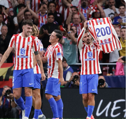 Griezmann scores 200th Atlético goal in UCL win