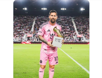 Messi gets Golden Boot, scores brace in Miami win