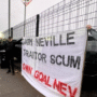 Salford game halted by Gary Neville protest