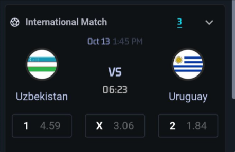 Uzbekistan vs Uruguay prediction, H2H and probable line-ups, October 13, 2025