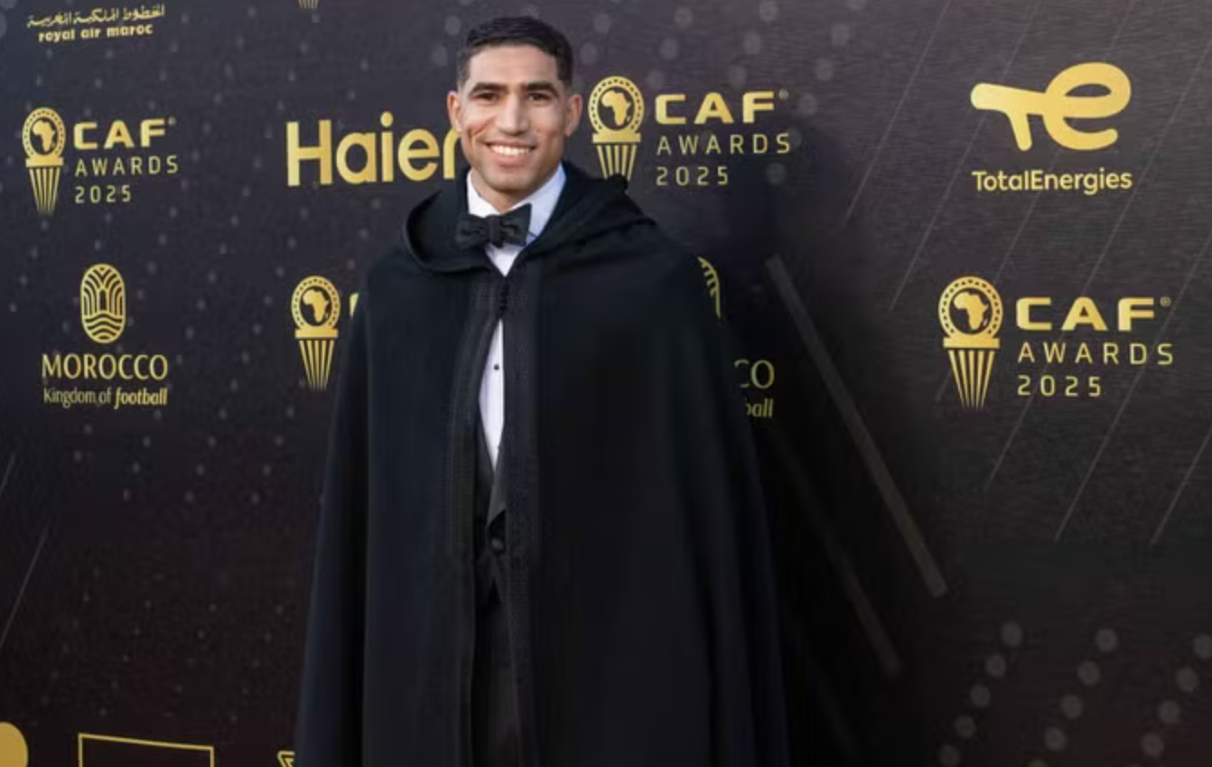 Achraf Hakimi beats Salah and Osimhen to claim CAF Player of the Year 2025