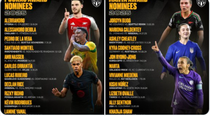All the 2025 Puskas and Marta Award nominee goals