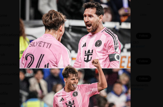 Messi scores, sets up 3 as Inter Miami advances