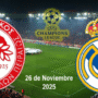 Olympiacos vs Real Madrid Prediction, H2H and Probable Lineups, 26 November 2025