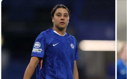 Sam Kerr out for Chelsea's UWCL clash with Barcelona