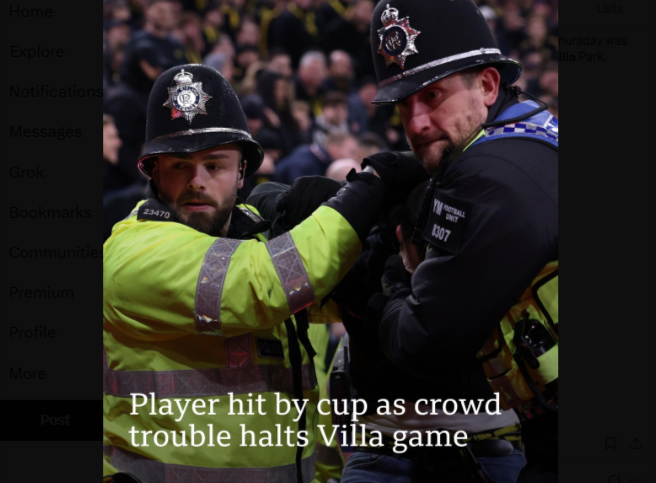 Young Boys apologise for fan violence at Villa