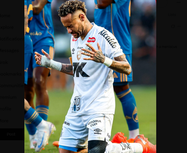 Neymar Confirms Knee Surgery After Saving Santos