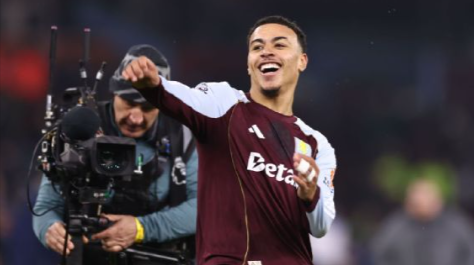 Rogers Double Sends Aston Villa Past Manchester United as Winning Run Hits Ten