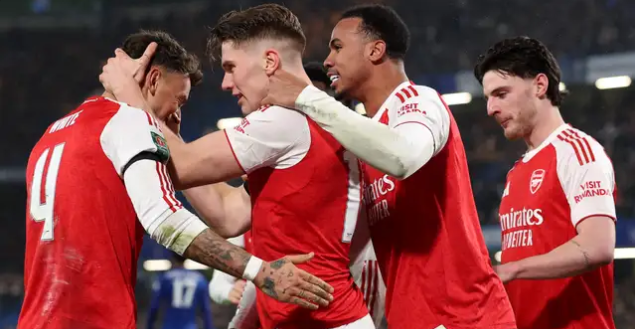 Rice Clash With Arsenal Coach Overshadows Carabao Cup Semi Final Win at Chelsea