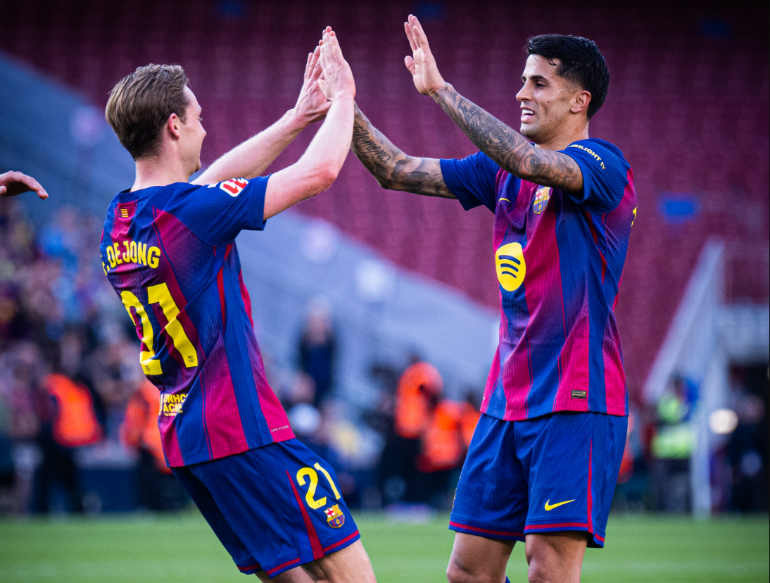 De Jong Ends Goal Drought as Barcelona Beat Levante 3-0