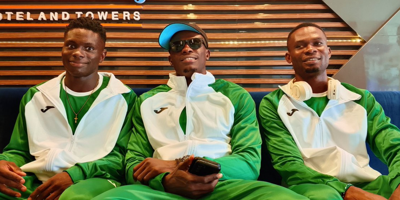 Team Nigeria arrive for World Relays