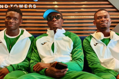 Team Nigeria arrive for World Relays
