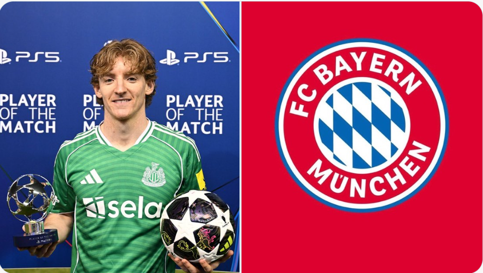 Bayern Munich agree personal terms with Anthony Gordon amid transfer talks