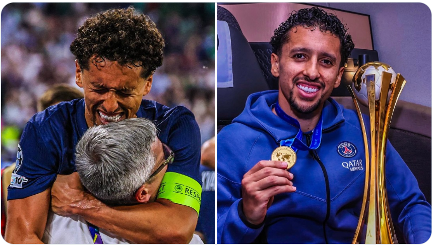 Marquinhos wins 40th career trophy as PSG captain closes in on Messi and Dani Alves