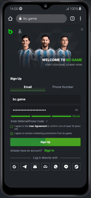 How to Create a BC.Game Account