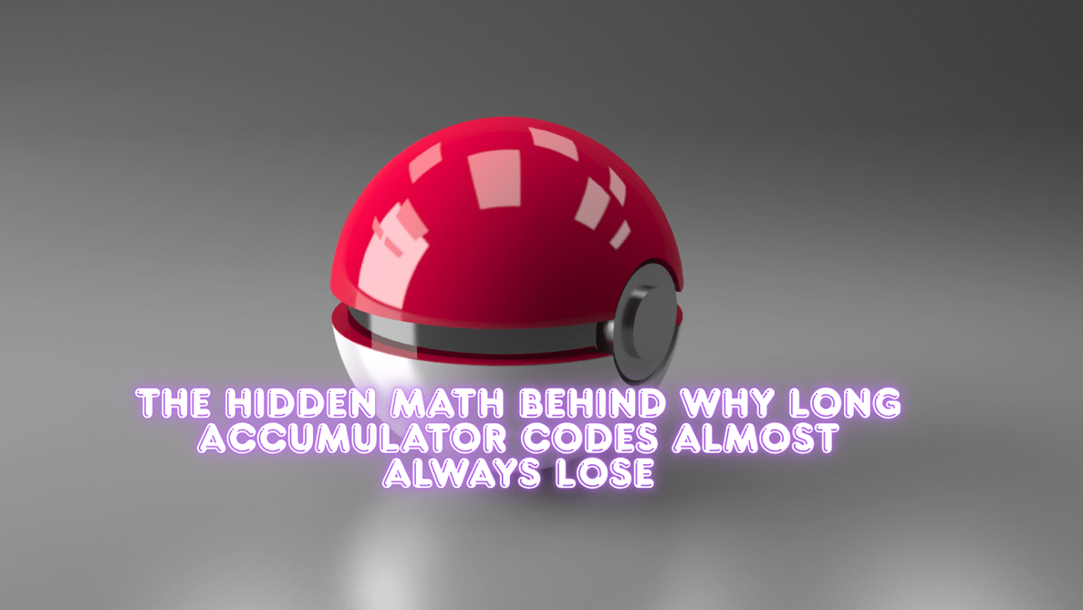 The Hidden Math Behind Why Long Accumulator Codes Almost Always Lose