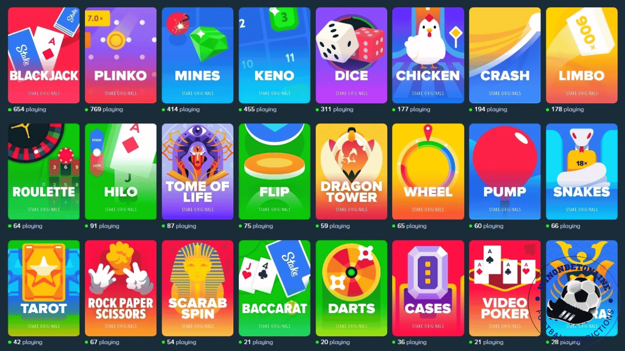 Casino Games and Stake Originals