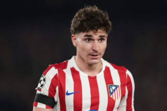 Julian Alvarez in action for Atletico Madrid