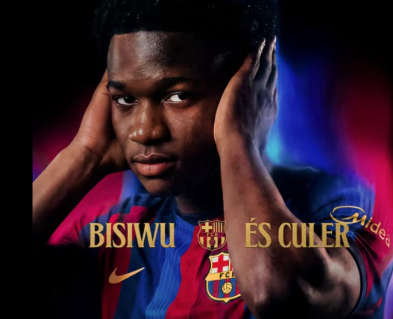 Barcelona complete €8.5m signing of teenage winger Jesse Bisiwu from Club Brugge