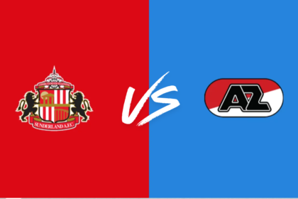 Sunderland vs AZ Alkmaar players at the Stadium of Light
