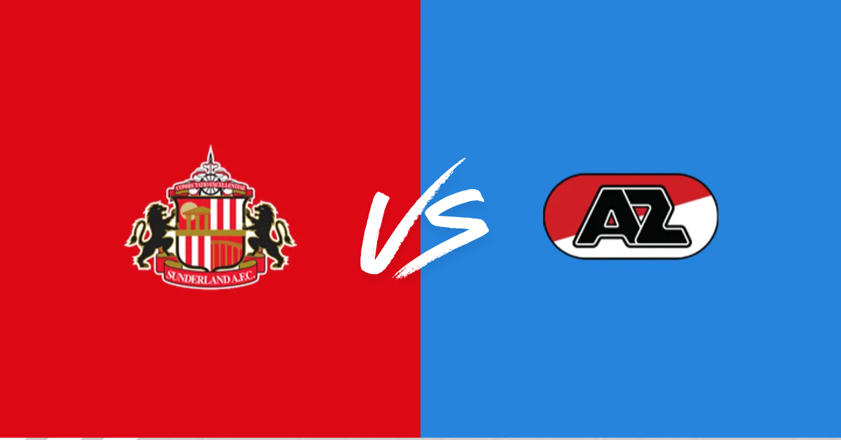 Sunderland vs AZ Alkmaar players at the Stadium of Light